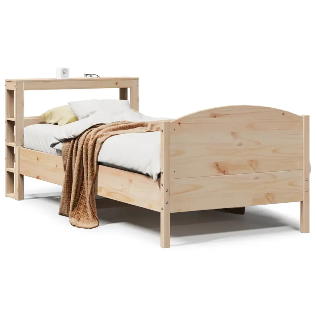 Letto senza Materasso 90x190 cm in Legno Massello di Pino