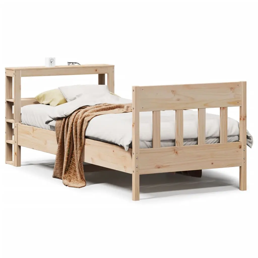 Letto senza Materasso 90x200 cm in Legno Massello di Pino