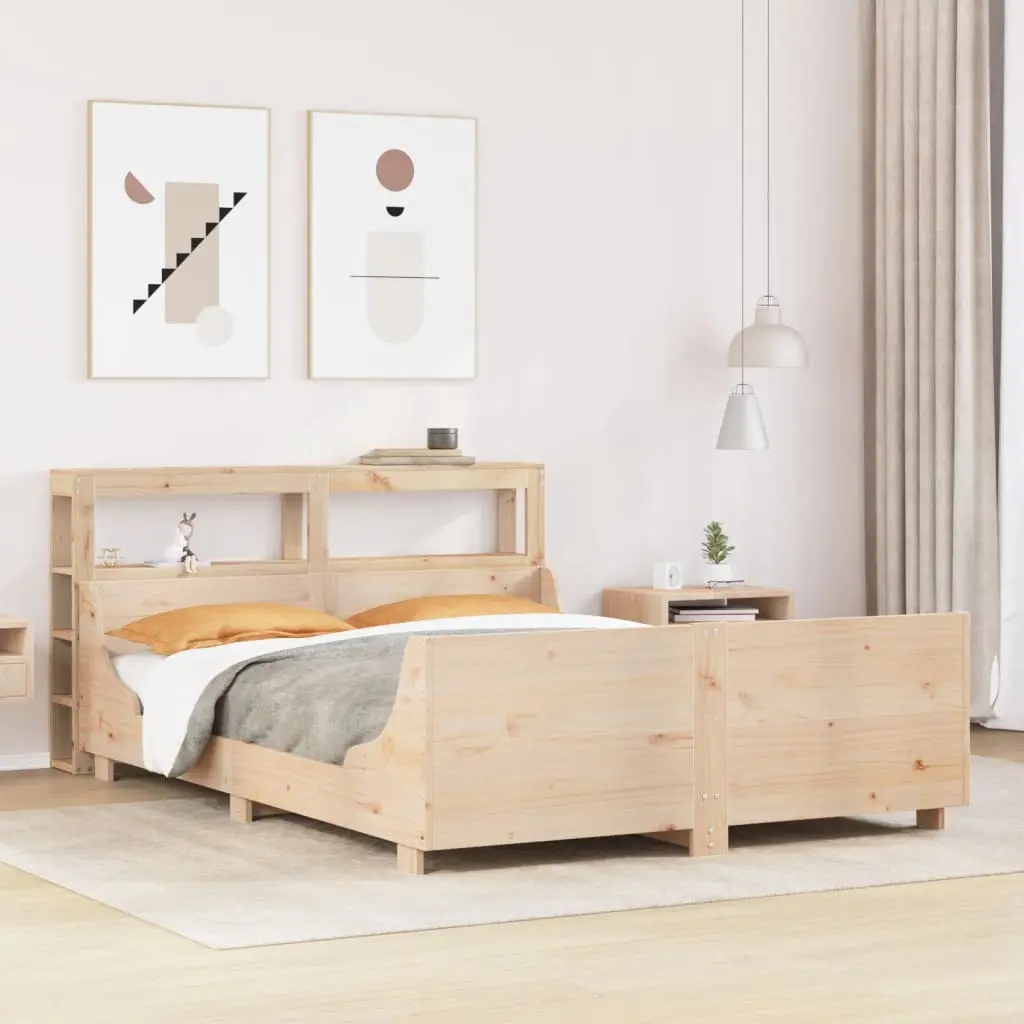 Letto senza Materasso 120x190 cm in Legno Massello di Pino