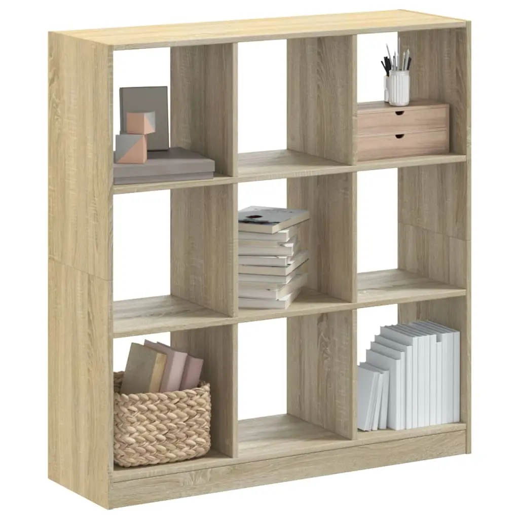 Libreria Rovere Sonoma 102x32x108 cm in Legno Multistrato