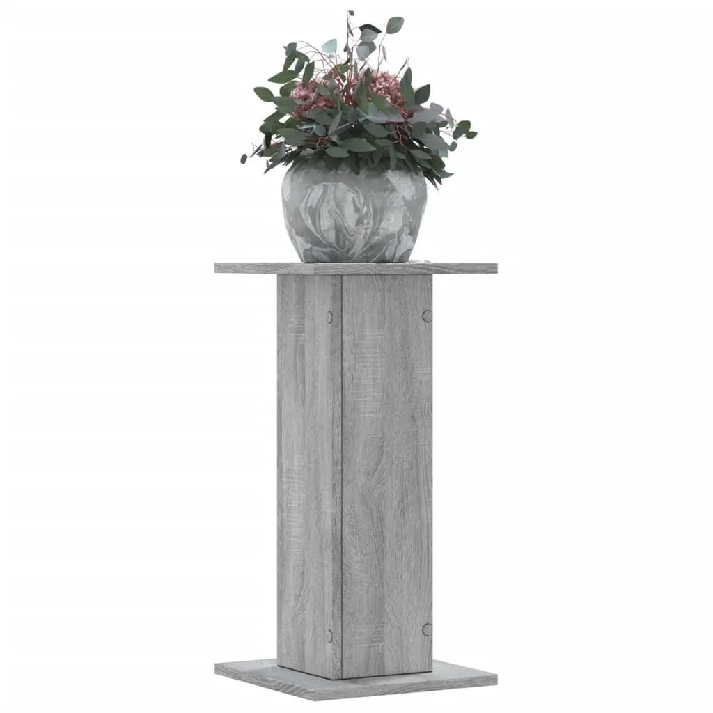 Supporti per Piante 2 pz Grigio Sonoma 30x30x60cm in Truciolato