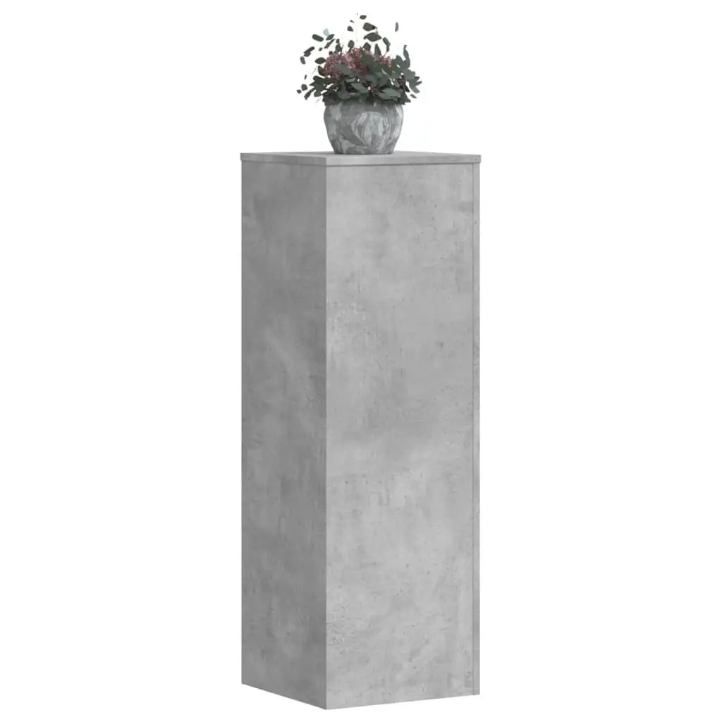 Supporti per Piante 2 pz Grigio Cemento 33x33x100cm Multistrato