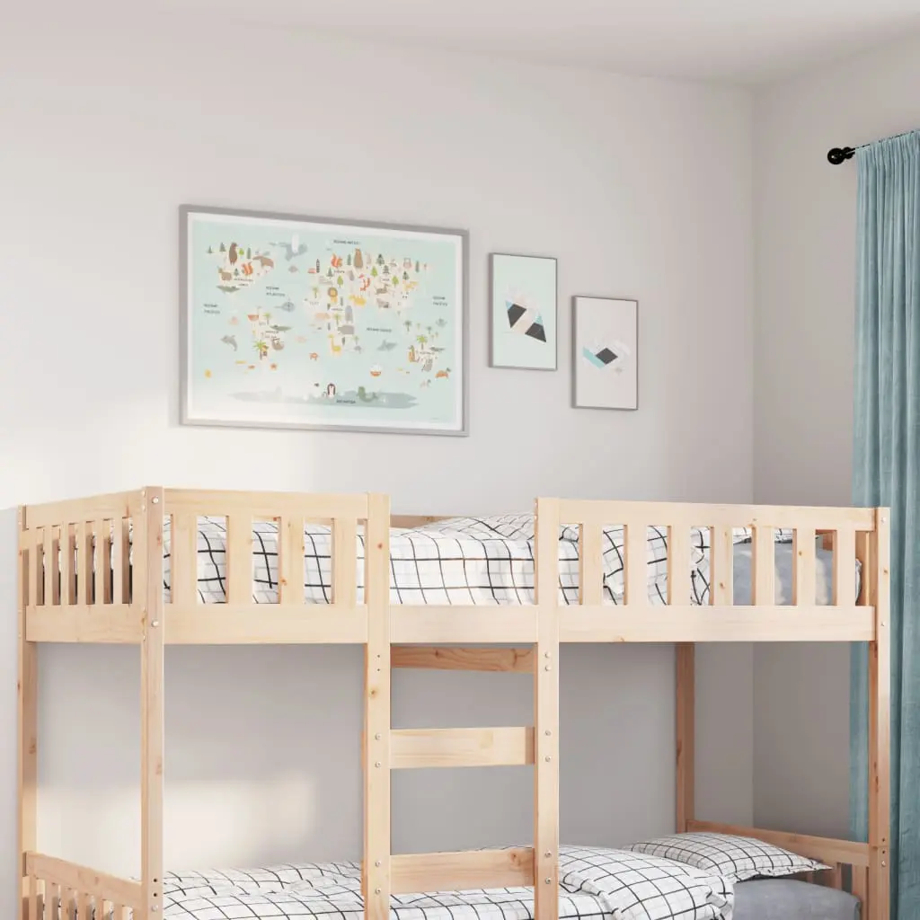 Letto per Bambini senza Materasso 80x200 cm Legno Massello Pino