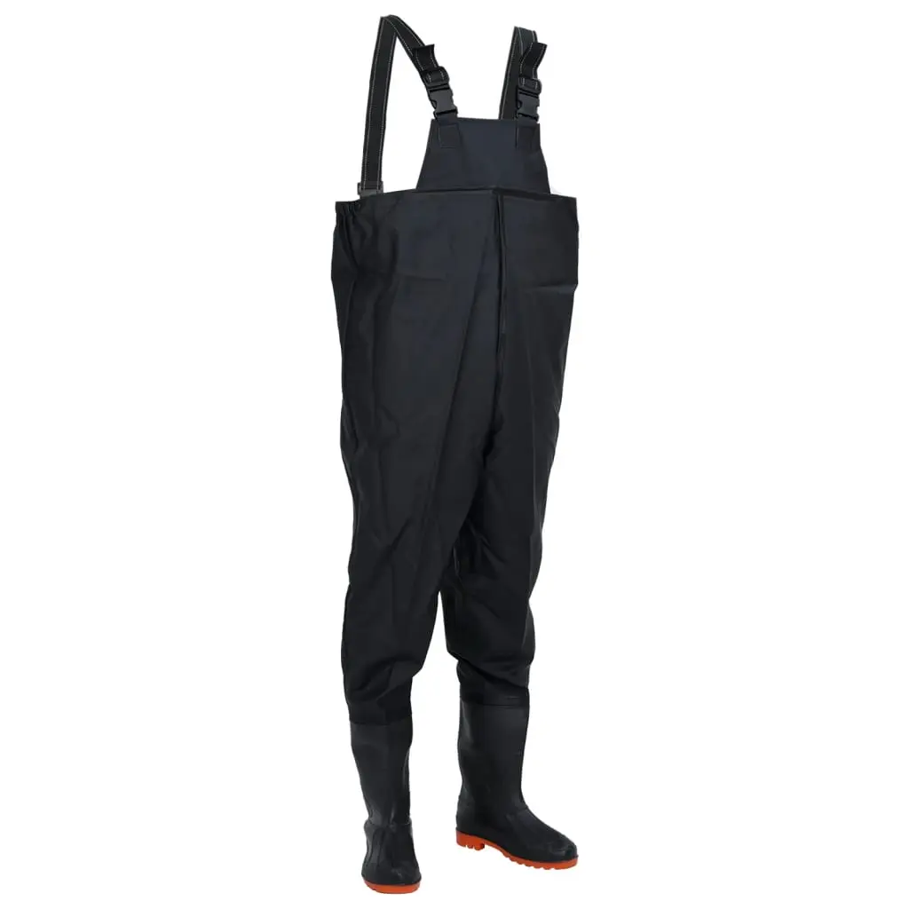 Wader da Pesca con Stivali Nero Taglia 45