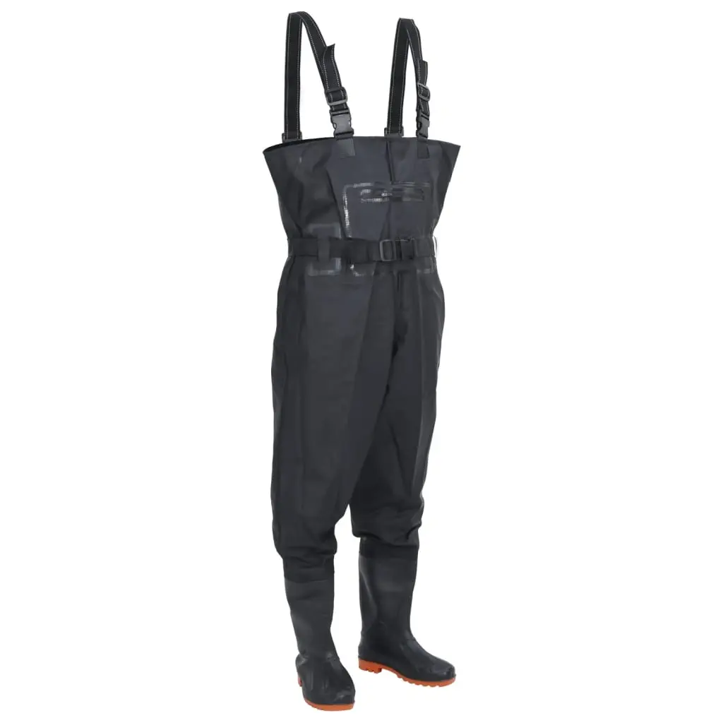 Wader con Stivali e Cintura Nero Taglia 39