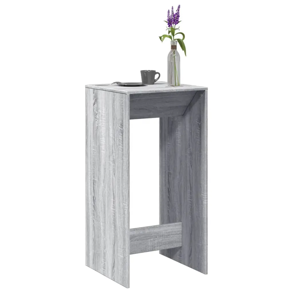 Tavolo da Bar Grigio Sonoma 51x50x103,5 cm in Legno Multistrato