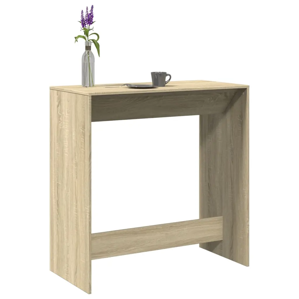 Tavolo da Bar Rovere Sonoma 102x50x103,5cm in Legno Multistrato