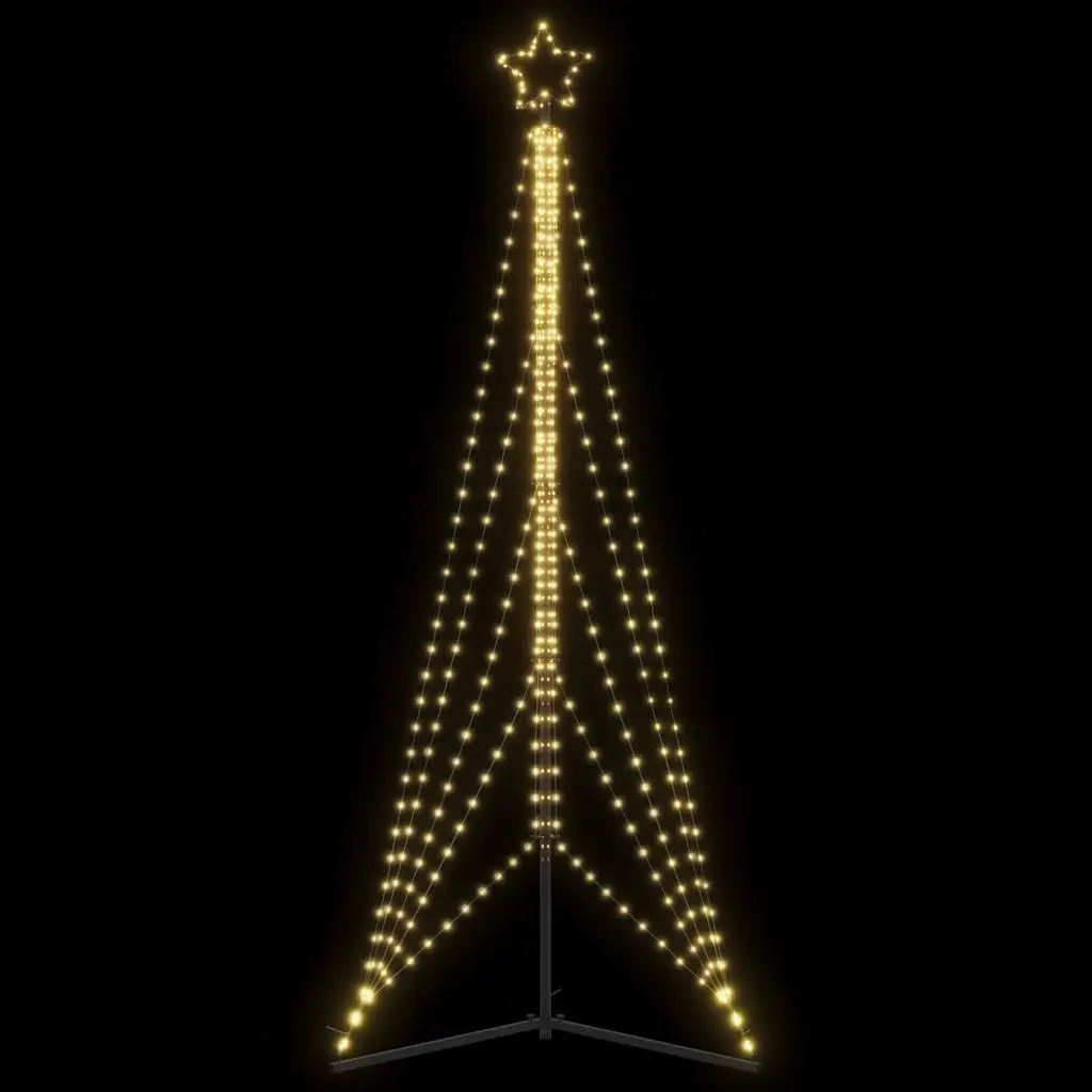 Illuminazione per Albero di Natale 525 LED Bianco Caldo 302 cm