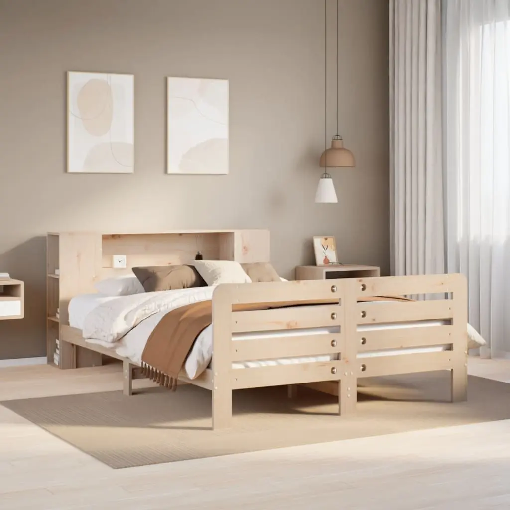 Letto senza Materasso 120x190 cm in Legno Massello di Pino