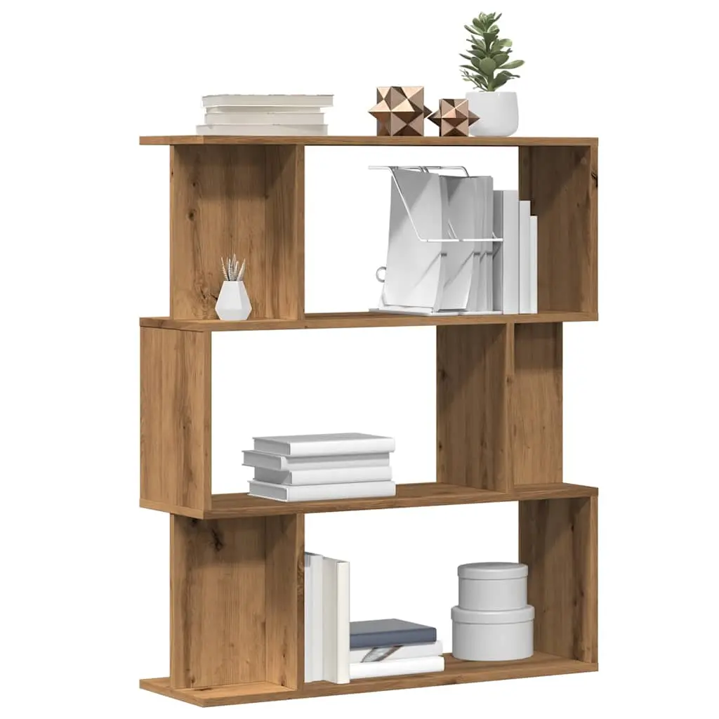 Libreria Rovere Artigianale 80x24x96 cm Legno Multistrato