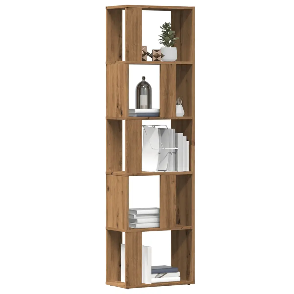 Libreria Rovere Artigianale 45x24x159 cm Legno Multistrato