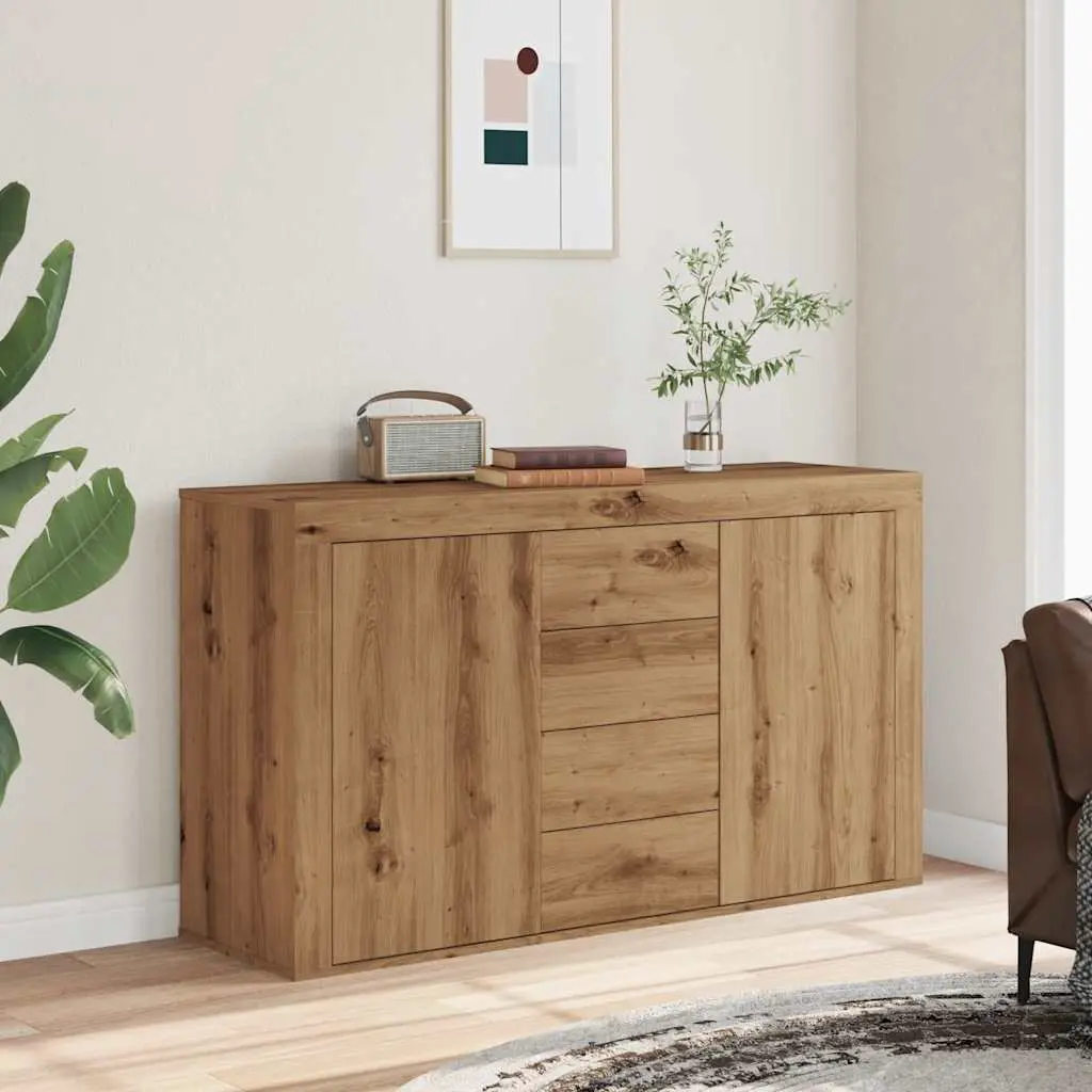 Credenza Rovere Artigianale 120x36x69 cm in Truciolato