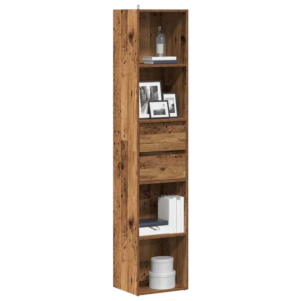 Libreria Legno Antico 36x30x171 cm in Legno Multistrato