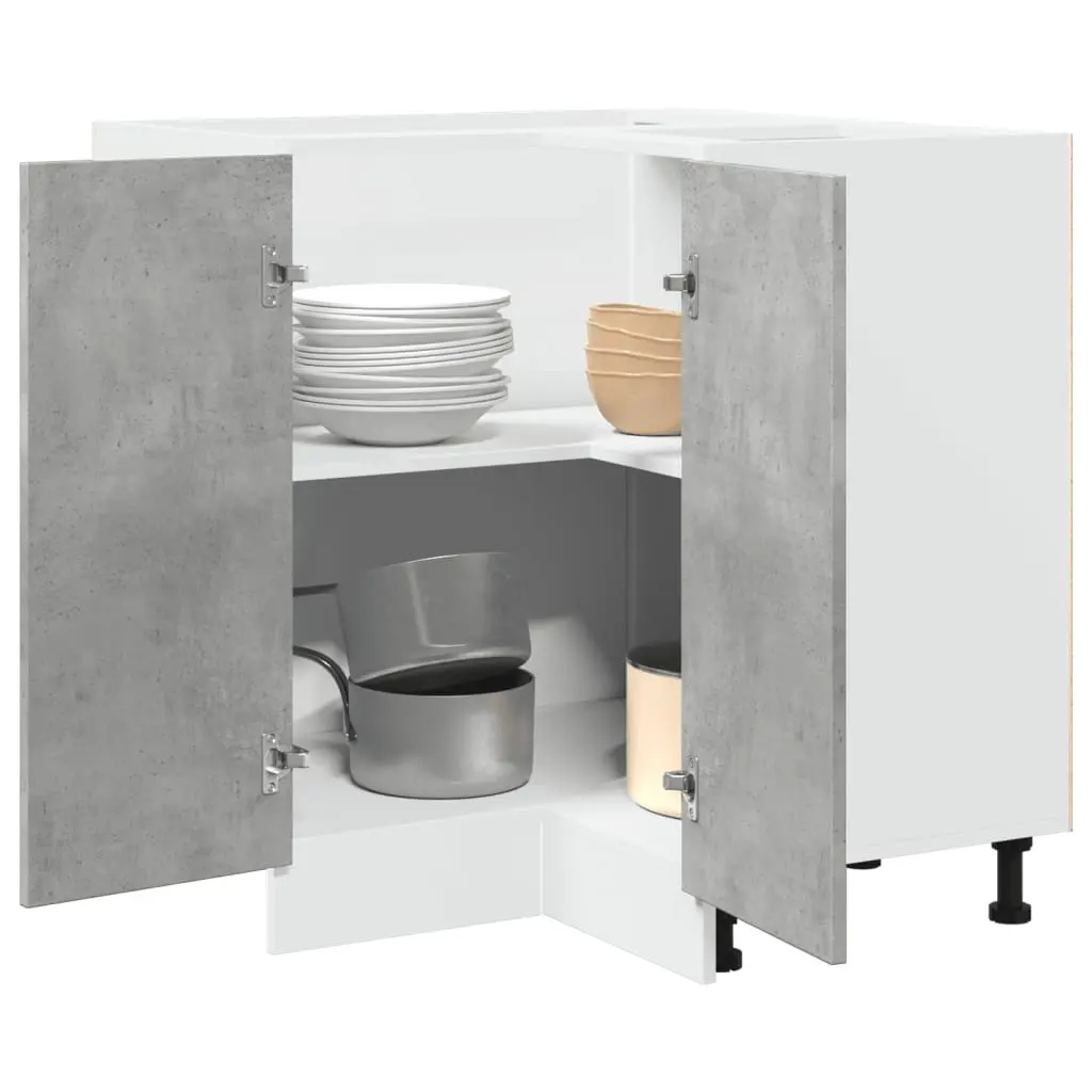 Mobile da Cucina Grigio 75,5x75,5x81,5 cm in Legno Multistrato