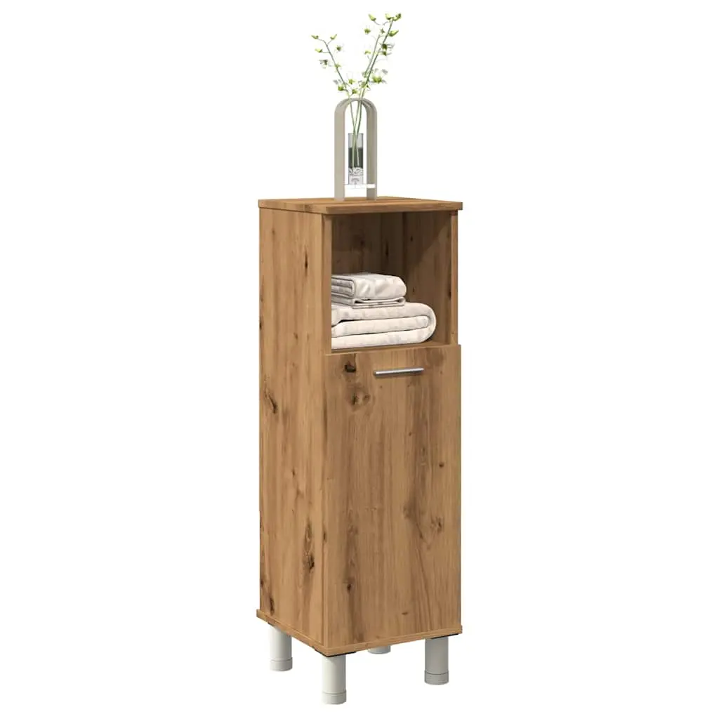 Armadietto Bagno Artigianale 30x30x95 cm in Legno Multistrato