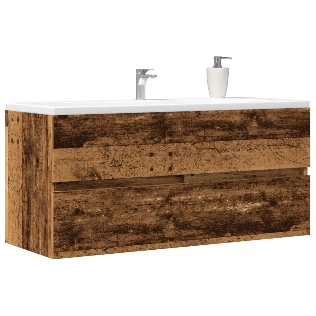 Mobile Lavabo Legno Antico 100x38,5x45 cm in Legno Multistrato