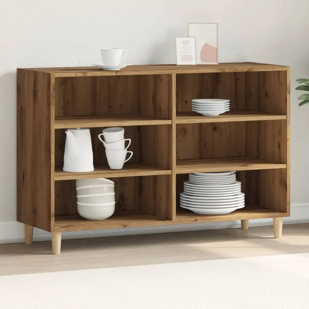 Credenza Rovere Artigianale 103,5x35x70 cm in Truciolato