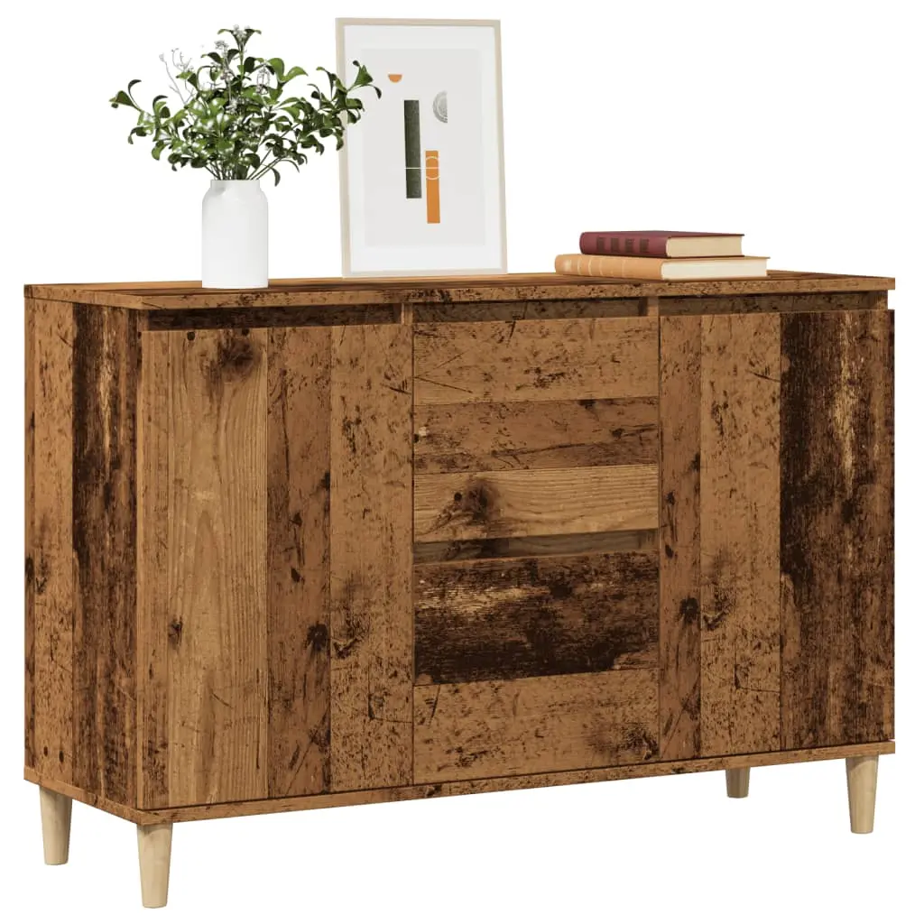 Credenza Legno Antico 102x35x70 cm in Legno Multistrato