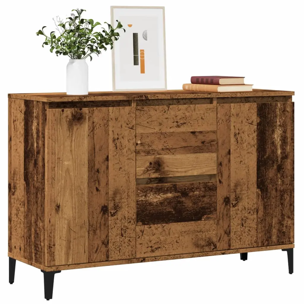 Credenza Legno Antico 102x35x70 cm in Legno Multistrato