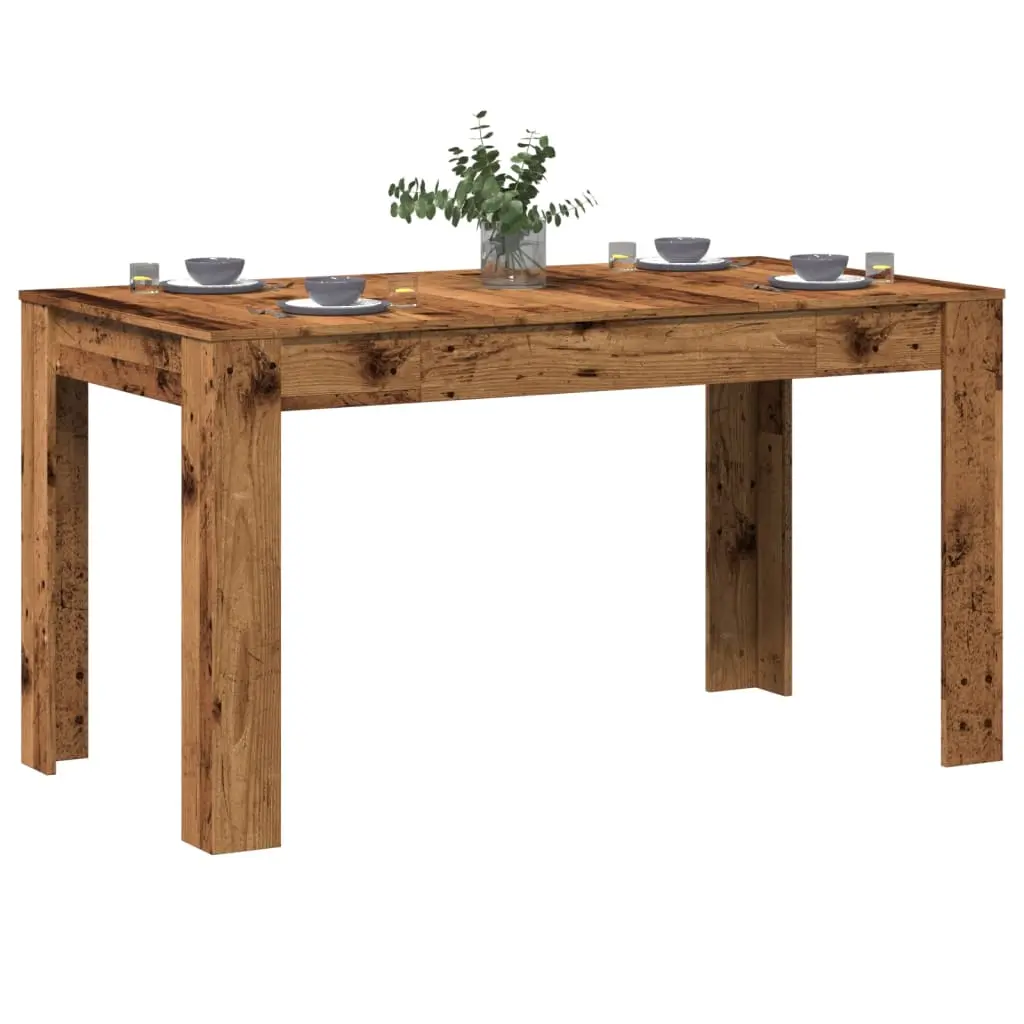 Tavolo da Pranzo Legno Antico 140x74,5x76 cm Legno Multistrato