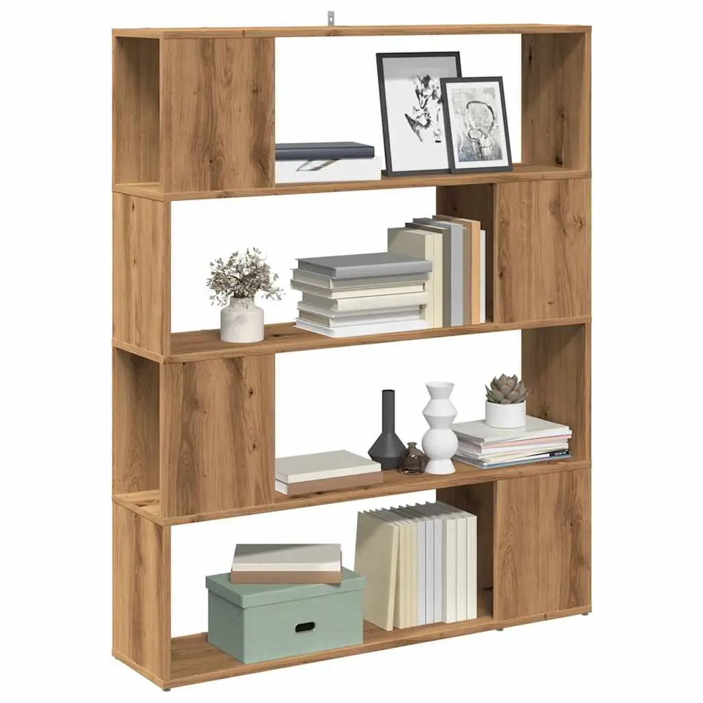 Libreria/Divisorio in Rovere Artigianale 100x24x124,5 cm