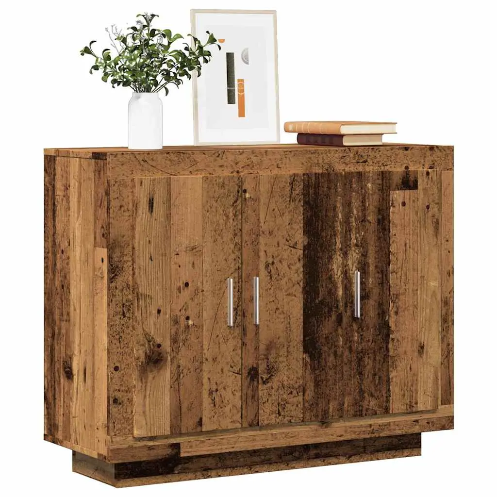 Credenza Legno Antico 92x35x75 cm in Legno Multistrato