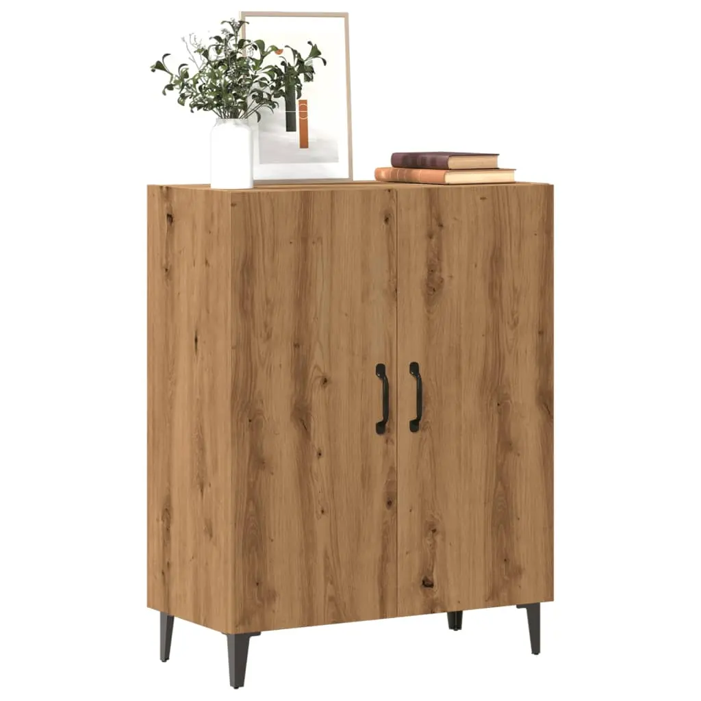 Credenza Rovere Artigianale 70x34x90 cm in Legno Multistrato