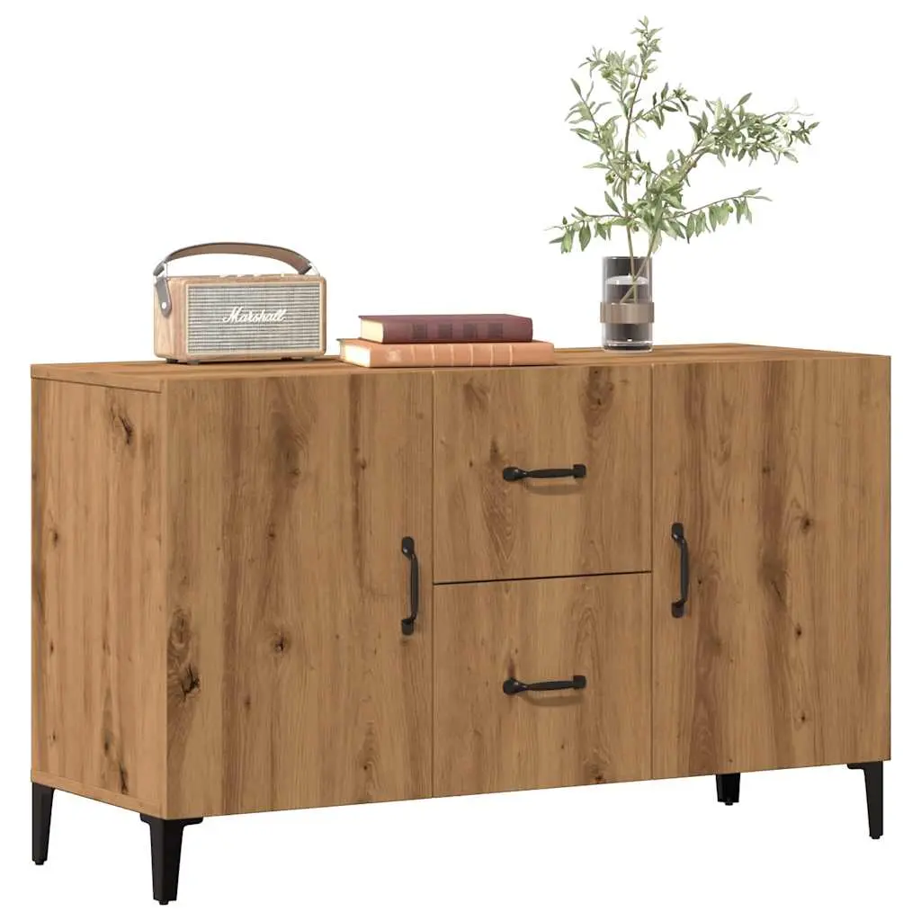 Credenza Rovere Artigianale 100x36x60 cm in Legno Multistrato