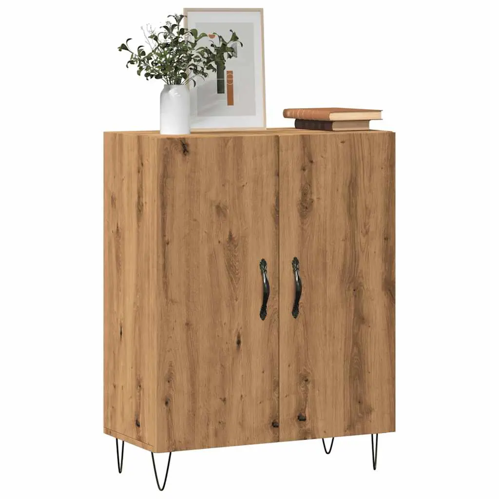 Credenza Rovere Artigianale 69,5x34x90 cm in Legno Multistrato