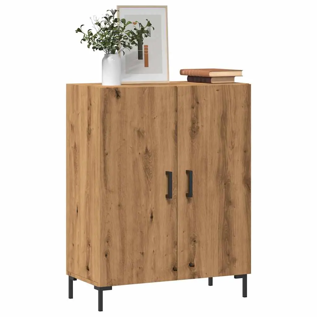 Credenza Rovere Artigianale 69,5x34x90 cm in Legno Multistrato