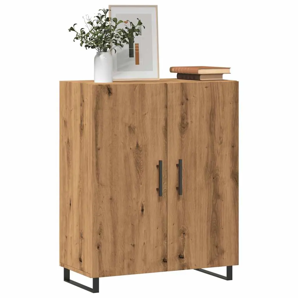 Credenza Rovere Artigianale 69,5x34x90 cm in Legno Multistrato