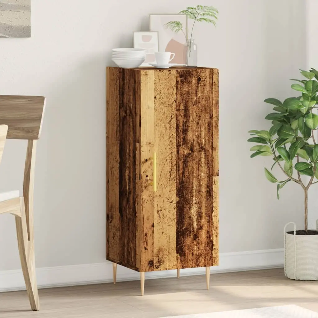 Credenza Legno Antico 34,5x34x90 cm in Truciolato