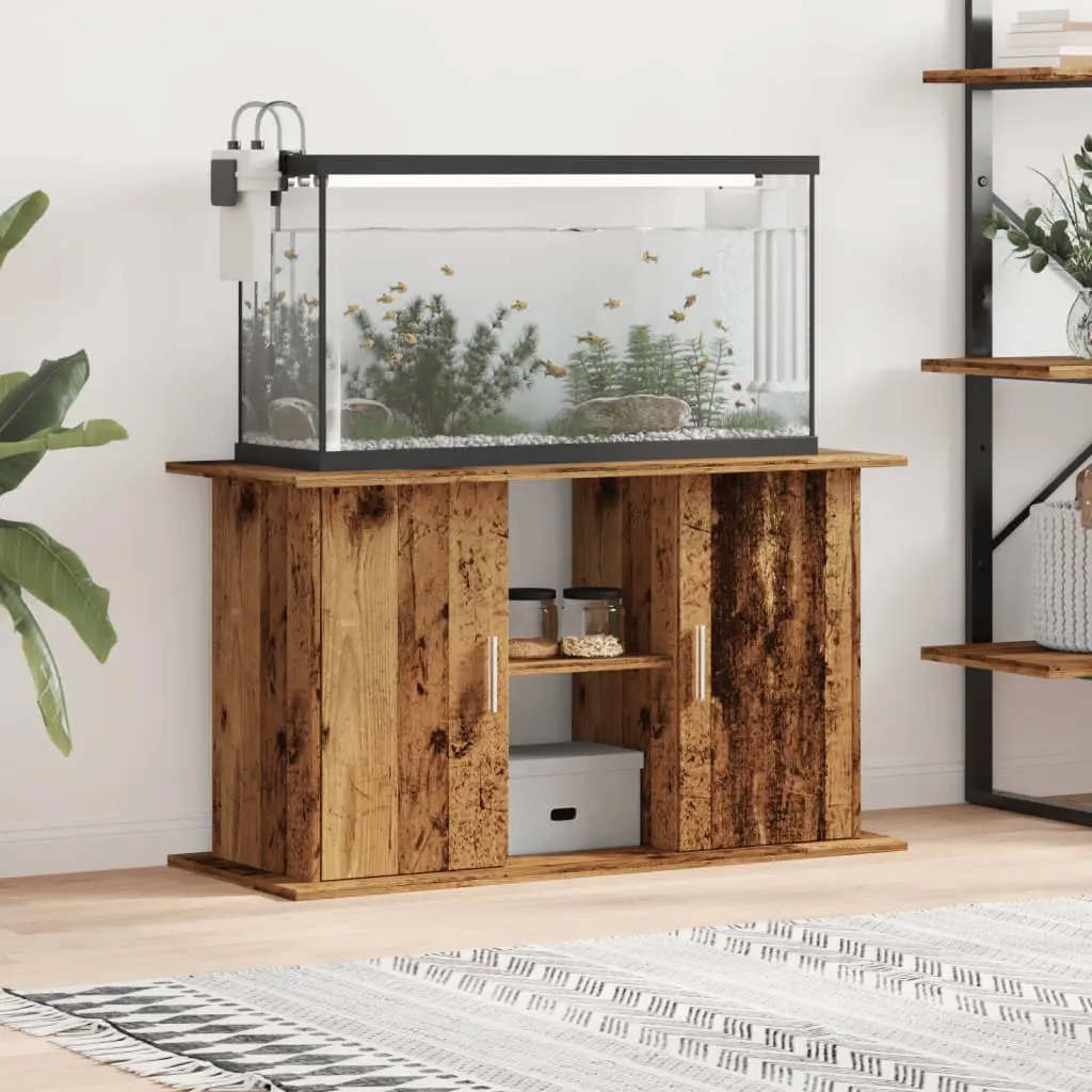 Supporto Acquario 101x41x58cm in Legno Multistrato Legno Antico