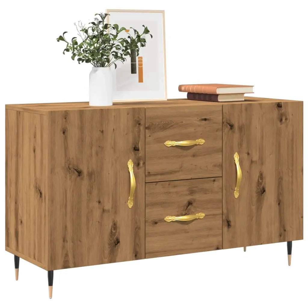 Credenza Rovere Artigianale 100x36x60 cm in Legno Multistrato