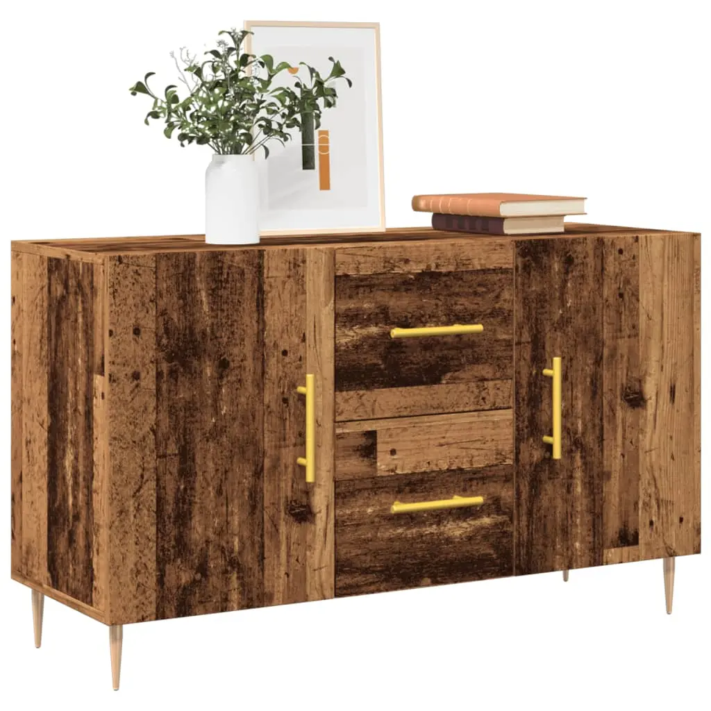 Credenza Legno Antico 100x36x60 cm in Legno Multistrato