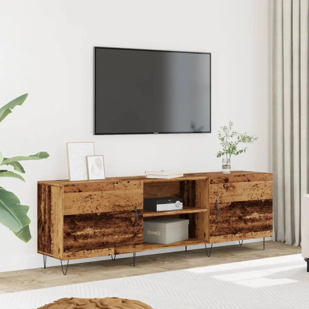 Mobile Porta TV Legno Antico 150x30x50 cm in Truciolato