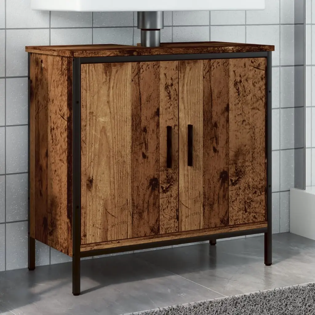 Mobile Sottolavabo Legno Antico 60x30x60 cm Legno Multistrato