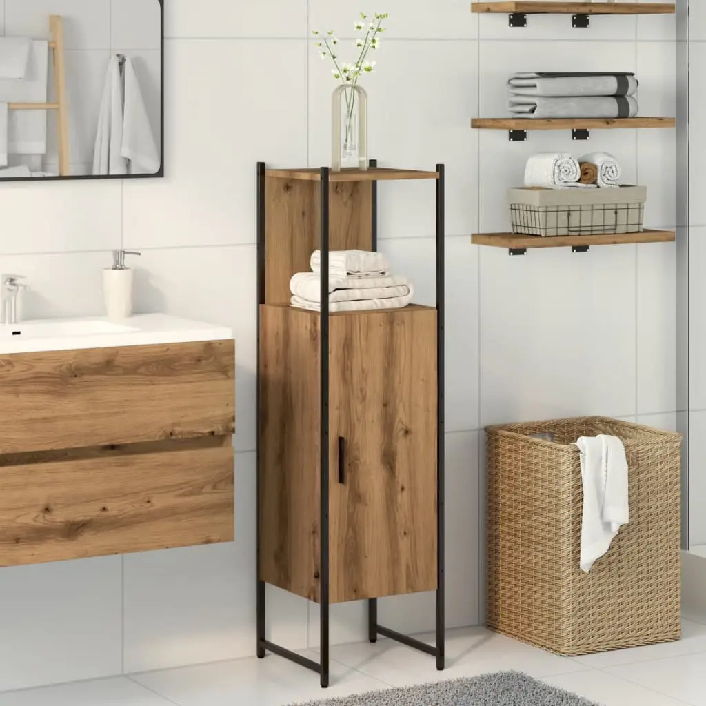 Mobile da Bagno Rovere 33x33x120,5 cm Legno Multistrato