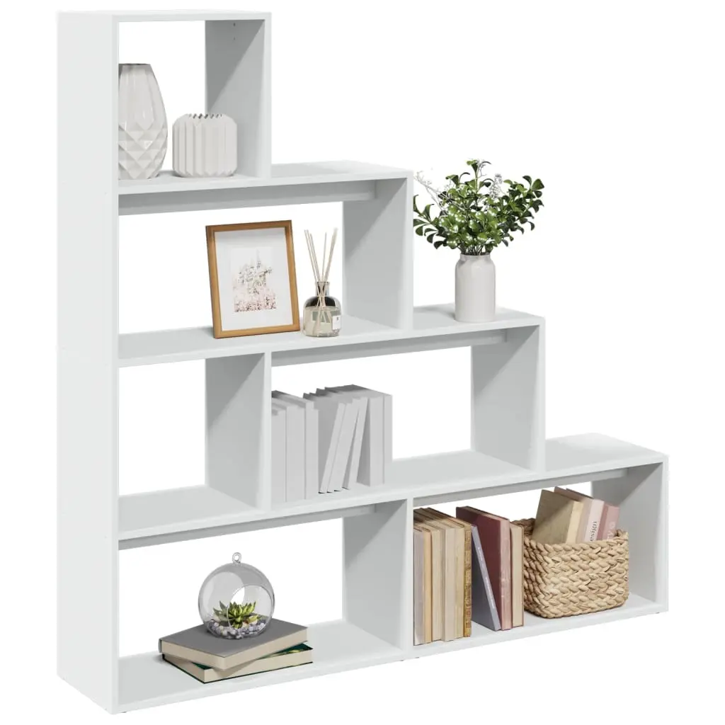 Libreria Divisorio 4 Ripiani Bianca 143,5x29x143,5cm Truciolato