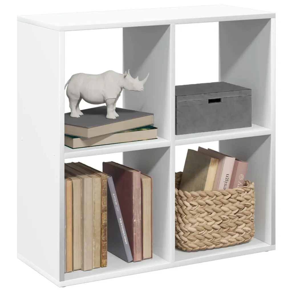 Libreria Divisorio Bianca 69,5x29x69,5 cm in Truciolato