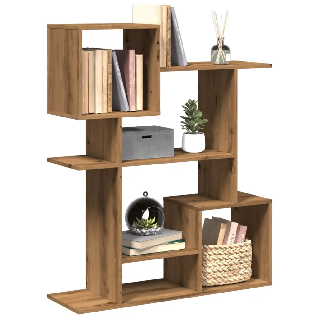 Libreria Divisorio Rovere Artigianale 92x29x112cm in Truciolato