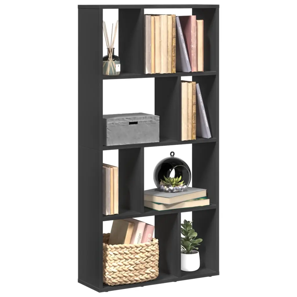 Libreria Nera 60x20x120 cm in Truciolato