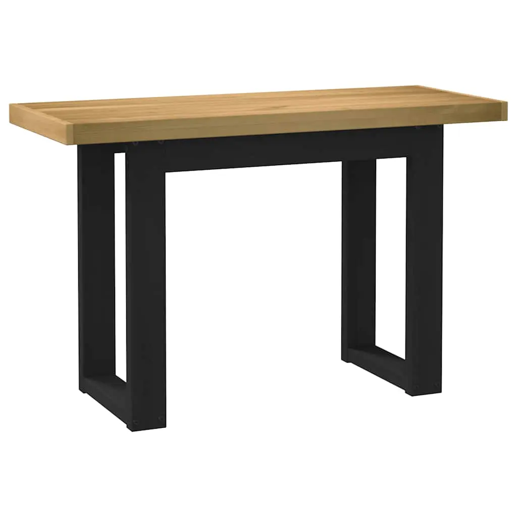 Scrivania NOAIN Gambe a Forma di U 120x50x75 cm Legno Massello