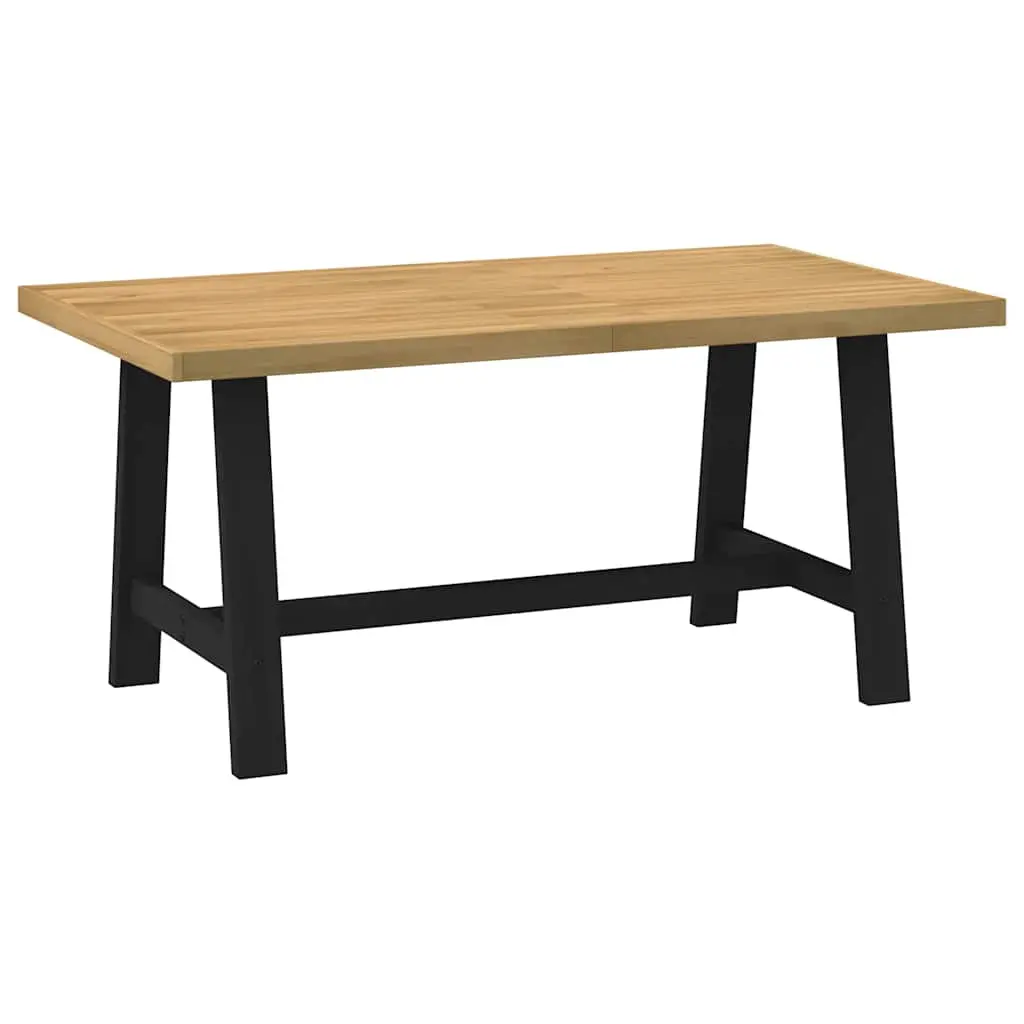 Tavolo Pranzo NOAIN Gambe a Forma A 160x90x75 cm Legno Massello