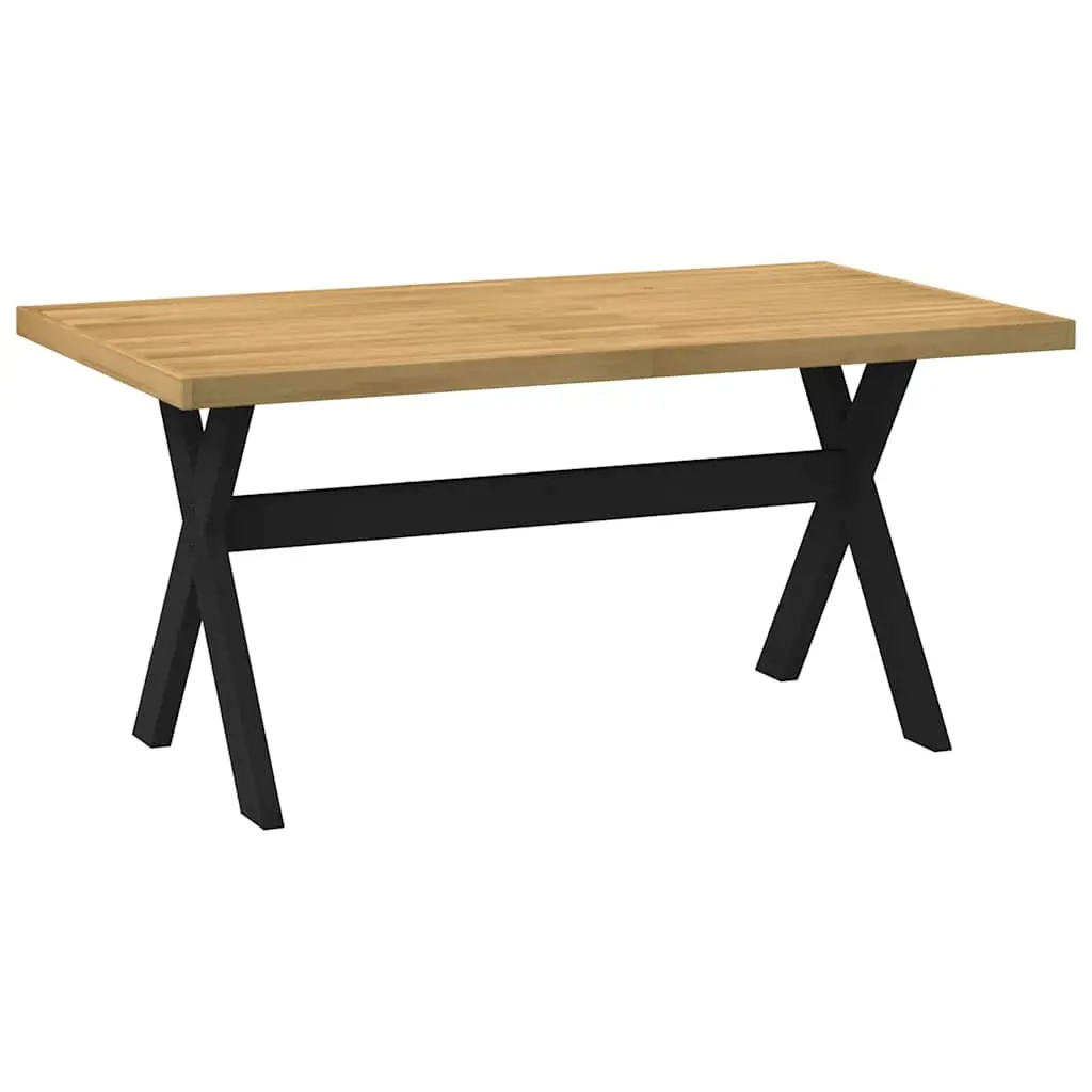 Tavolo Pranzo NOAIN Gambe a Forma X 160x90x75 cm Legno Massello