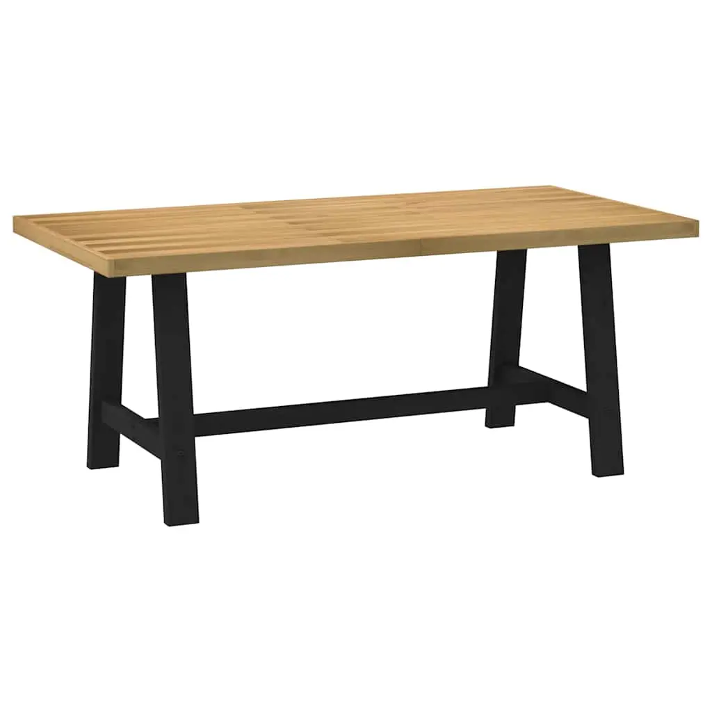 Tavolo Pranzo NOAIN Gambe a Forma A 180x90x75 cm Legno Massello