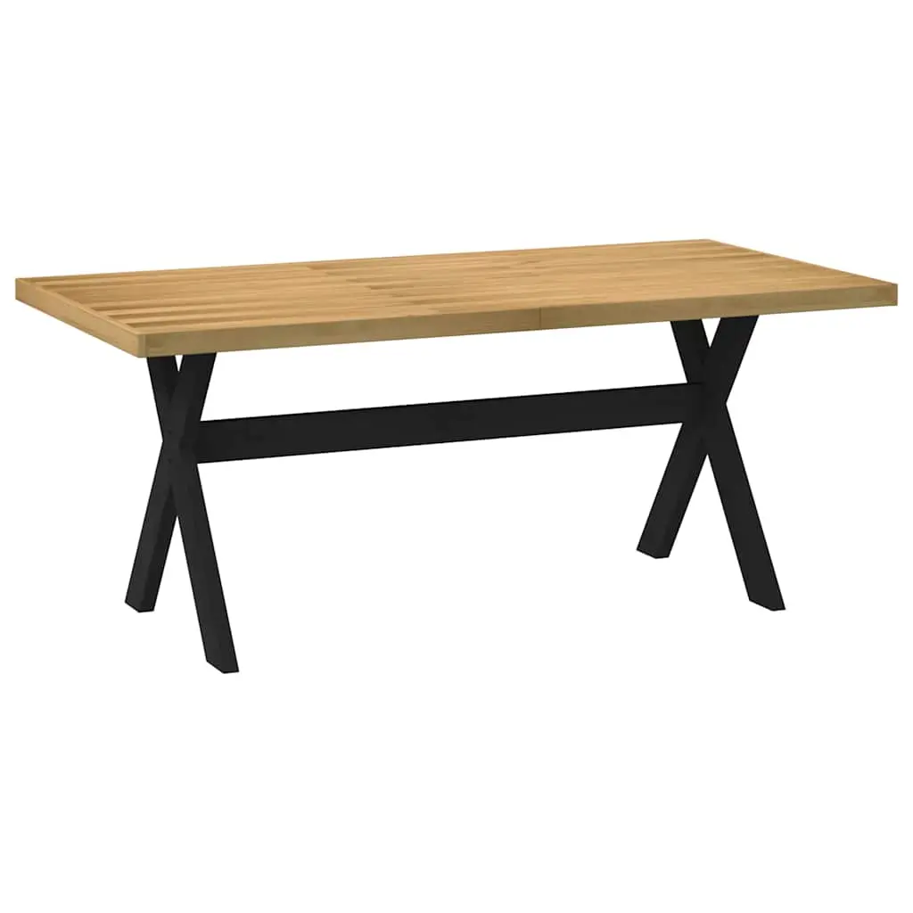 Tavolo Pranzo NOAIN Gambe a Forma X 180x90x75 cm Legno Massello