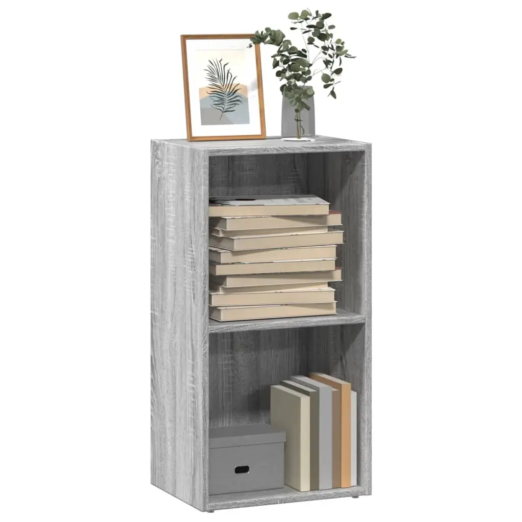 Libreria Grigio Sonoma 40x30x77 cm in Legno Multistrato