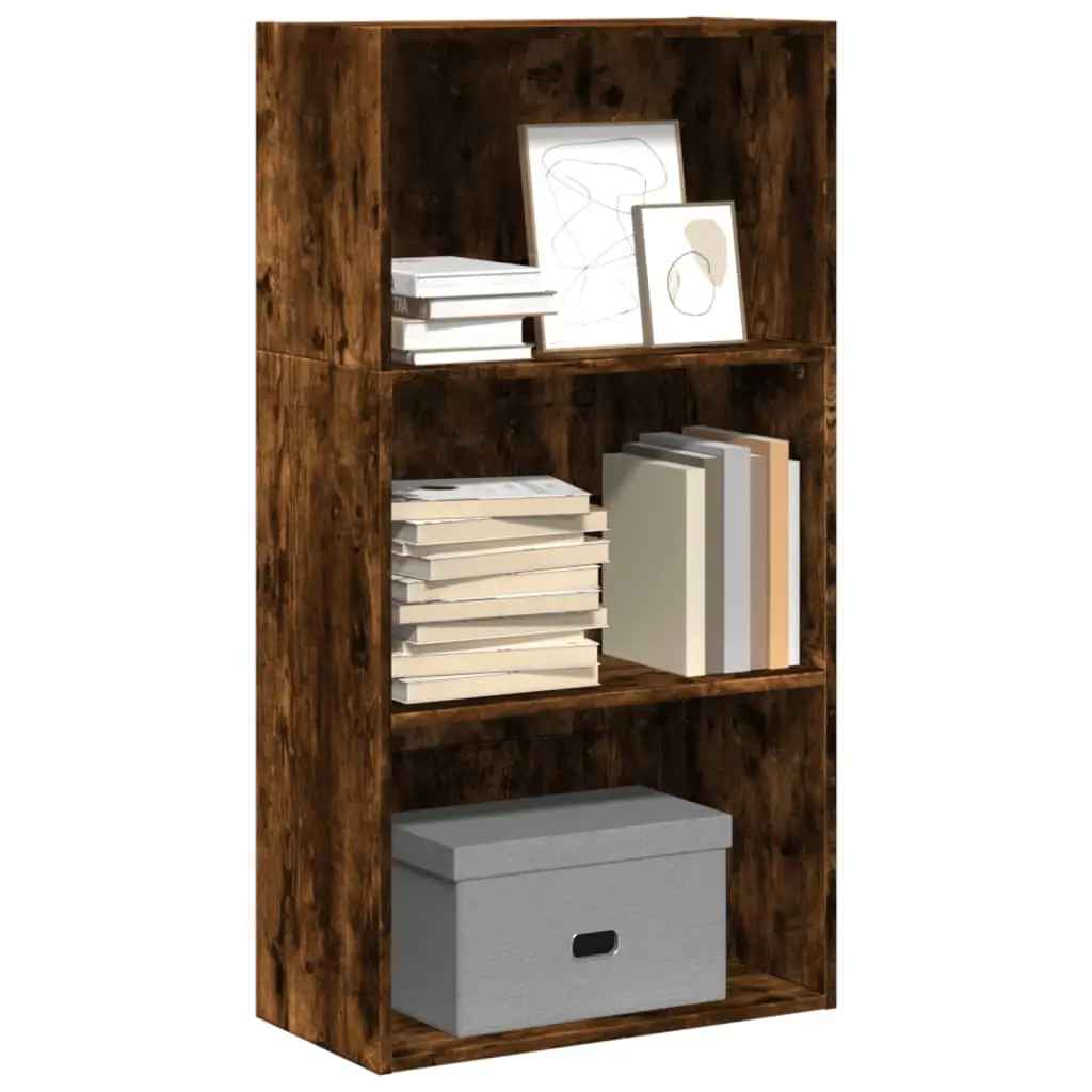 Libreria Rovere Fumo 60x30x114 cm in Legno Multistrato