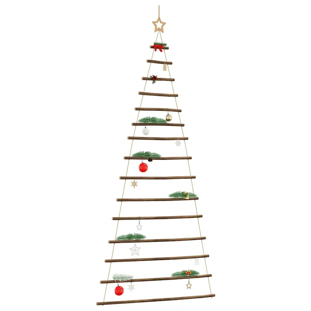 Albero di Natale da Parete con Stella 100x210 cm Ramo Naturale